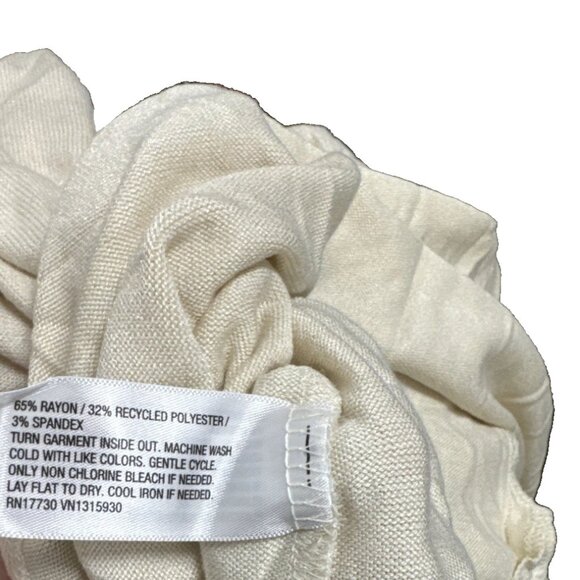 Women's Long Sleeve Knit Top - Knox Rose | Color Cream | US sz. XS - Picture 4 of 4